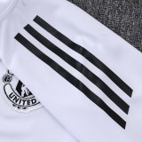 25/26  Man Utd White Kids Jacket Tracksuit# E2559童装