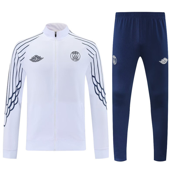 25-26 PSG White  Jacket Tracksuit（宝蓝裤）