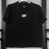 2025 T258  Graffiti NK Black Pure Cotton T-shirt