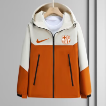 25/26 BAR Orange &White  Hooded Windbreaker