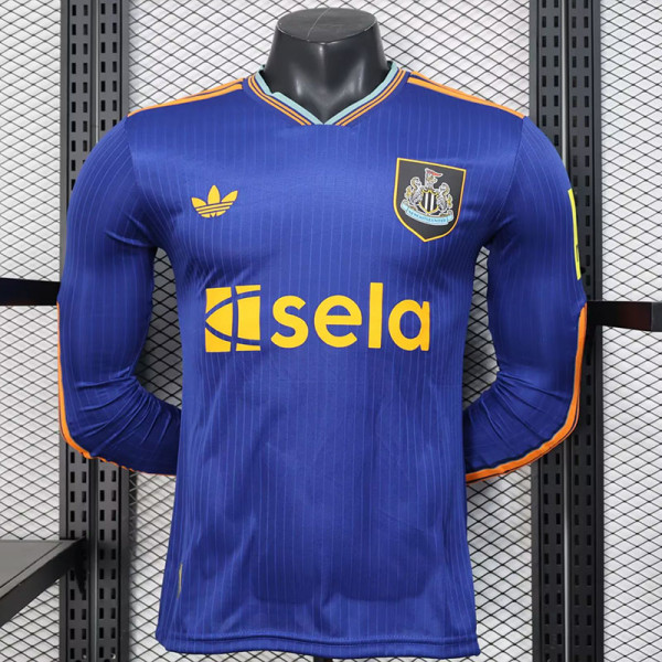 25/26 Newcastle Third Long Sleeve Player Version  Soccer Jersey