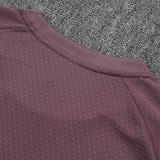 25/26 Man Utd Grey Purple Training Shorts Suit#D25126