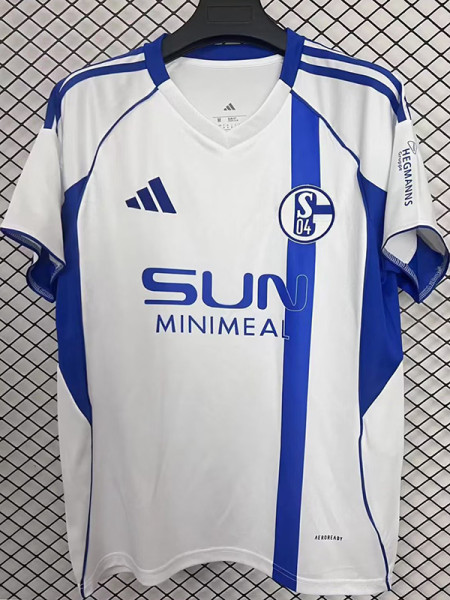 25/26 Schalke 04 Away  Fans Soccer Jersey