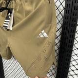 2025  A248  Khaki Casual Double layer shorts#AD 双层卡其