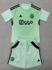 25/26 Ajax Goalkeeper Green  Kids Soccer Jersey