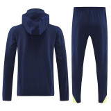 25/26 Boca Juniors Royal Blue Hooded Windbreaker Tracksuit