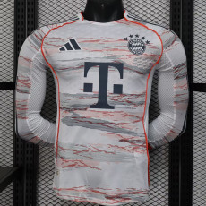 25/26  Bayern Away Player Version  Long Sleeve  Soccer Jersey（长袖）