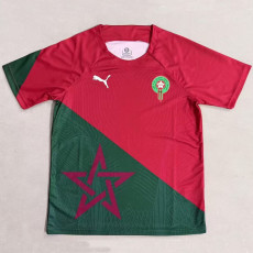25-26 Morocco Special Edition Red Green Training Shirts