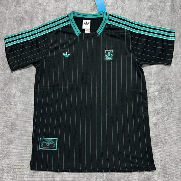 25/26 LIV Leisure Edition Black Fans Soccer Jersey
