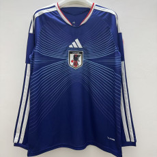 26-27 Japan Home Long Sleeve Fans Soccer Jersey