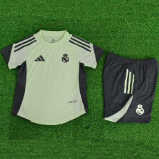 25/26 RMA  Light Green  Player Version Kids  Soccer Jersey球员