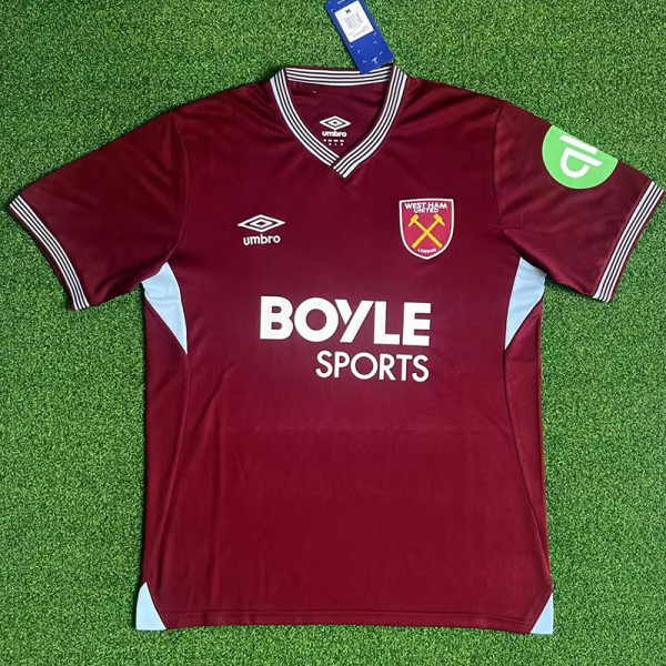 25/26  West Ham Home Fans Soccer Jersey