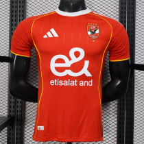 25/26  Al Ahly FC Home   Player Version Soccer Jersey