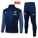 25-26 PSG Royal Blue Kids Jacket Tracksuit #E25177童装