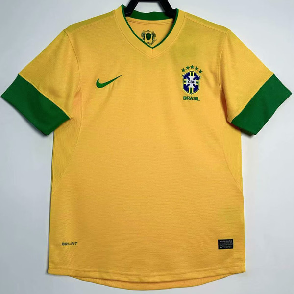 2012-2013  Brazil Home Retro Soccer Jersey