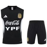 25/26 Argentina Black Tank top and shorts suit