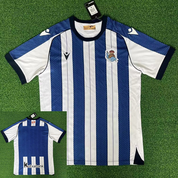 25/26 Real Sociedad Home Fans Soccer Jersey