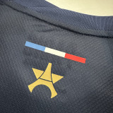 24/25 PSG Home  Fans Soccer Jersey(With stars)(前后带星）