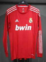 2011/2012 RMA Away Player Version Long Sleeve Retro Soccer Jersey (长袖球员)