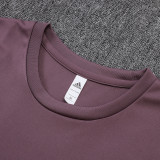 25/26 Man Utd Grey  Purple Tank top and shorts suit #D25123