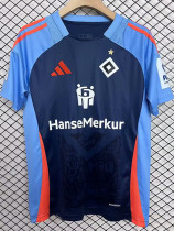 2025 Hamburger 100th Anniversary Edition Blue Fans Soccer Jersey左右带章