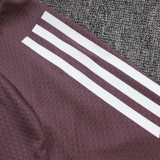 25/26 Man Utd Grey Purple Training Shorts Suit#D25126