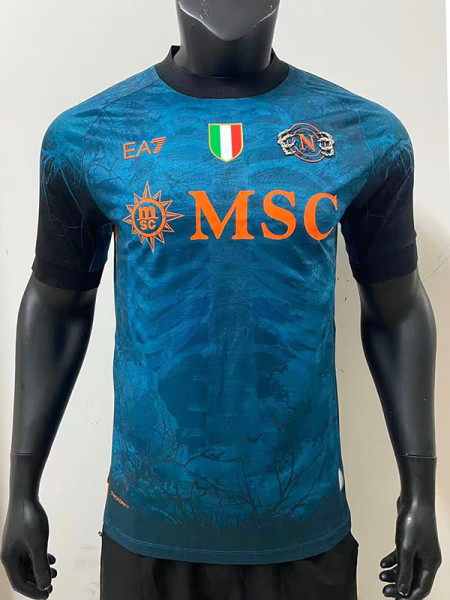 25/26 Napoli Halloween Blue Player Version Soccer Jersey