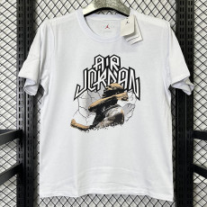 2025 T281 JD Flying Man White Pure Cotton T-shirt