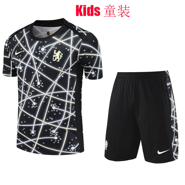 25/26 CHE Black Network Kids Training Shorts Suit童装