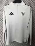 25/26 Sevilla White Half Pull Tracksuit (半拉链)