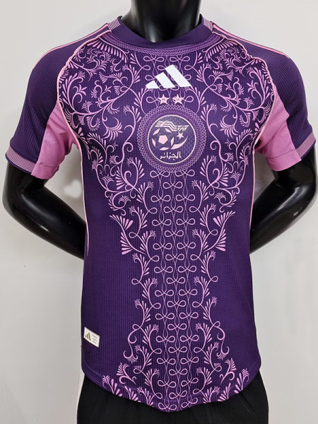 25/26 Algeria Purple  Player Version Soccer Jerse#A37