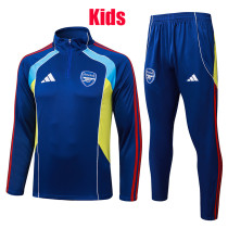 25/26 ARS Royal Blue Retro Kids Half Pull Tracksuit #E25156(童装\半拉链)