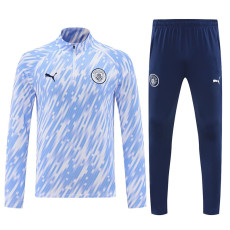 25/26 Man City White Lightning Half Pull Tracksuit  (半拉链)