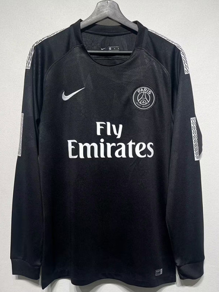 2017-2018 PSG Paris Third  Long Sleeve  Retro Soccer Jersey