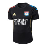 25/26 Lyon Black Player Version Training shirts &Black pants