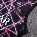 25-26 PSG Black network  Tank top and shorts suit#D25124