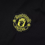 25/26 Man Utd Black Training Shorts Suit#D2569