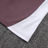 25/26 Man Utd Grey Purple Training Shorts Suit#D25126
