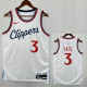 24/25 Clippers PUAL # 3 White Top Quality Hot Pressing NBA Jersey