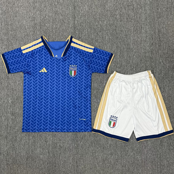 25-26 Italy Home  Kids Soccer Jersey