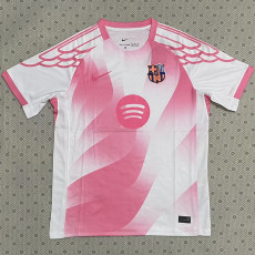 25/26 BAR  Special Edition Pink  Fans Soccer Jersey(粉胸花）