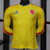 26-27 Colombia Home Long Sleeve Player Version Soccer Jersey