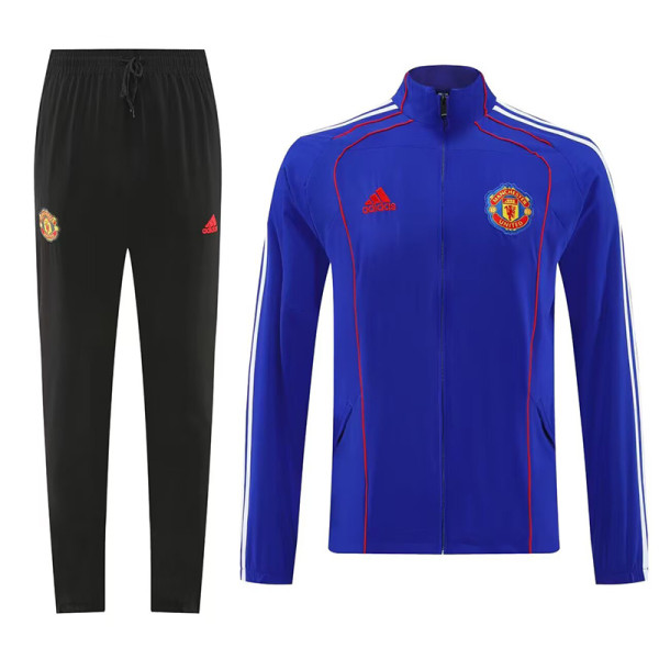 25/26 Man Utd Blue Retro Windbreaker Tracksuit