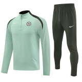 25/26 CHE Light Green Half Pull Tracksuit  (半拉链、浅绿)