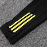25/26  Man Utd Black  Jacket Tracksuit#A2526（蓝色侧边）