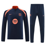 25/26 BAR Dark Blue  Half Pull Tracksuit  (半拉链)