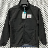 25/26 RK907JD Black Thickened Assault Stand Collar Windbreaker (立领加厚冲锋衣）