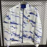 25-26 Italy White & Blue Double Sided Windbreaker (双面风衣)