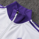25/26 RMA White Retro Edition Jacket Tracksuit#A873（紫领）