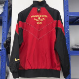 25/26 Man Utd Red &Black sleeves Embroidery Retro windbreaker